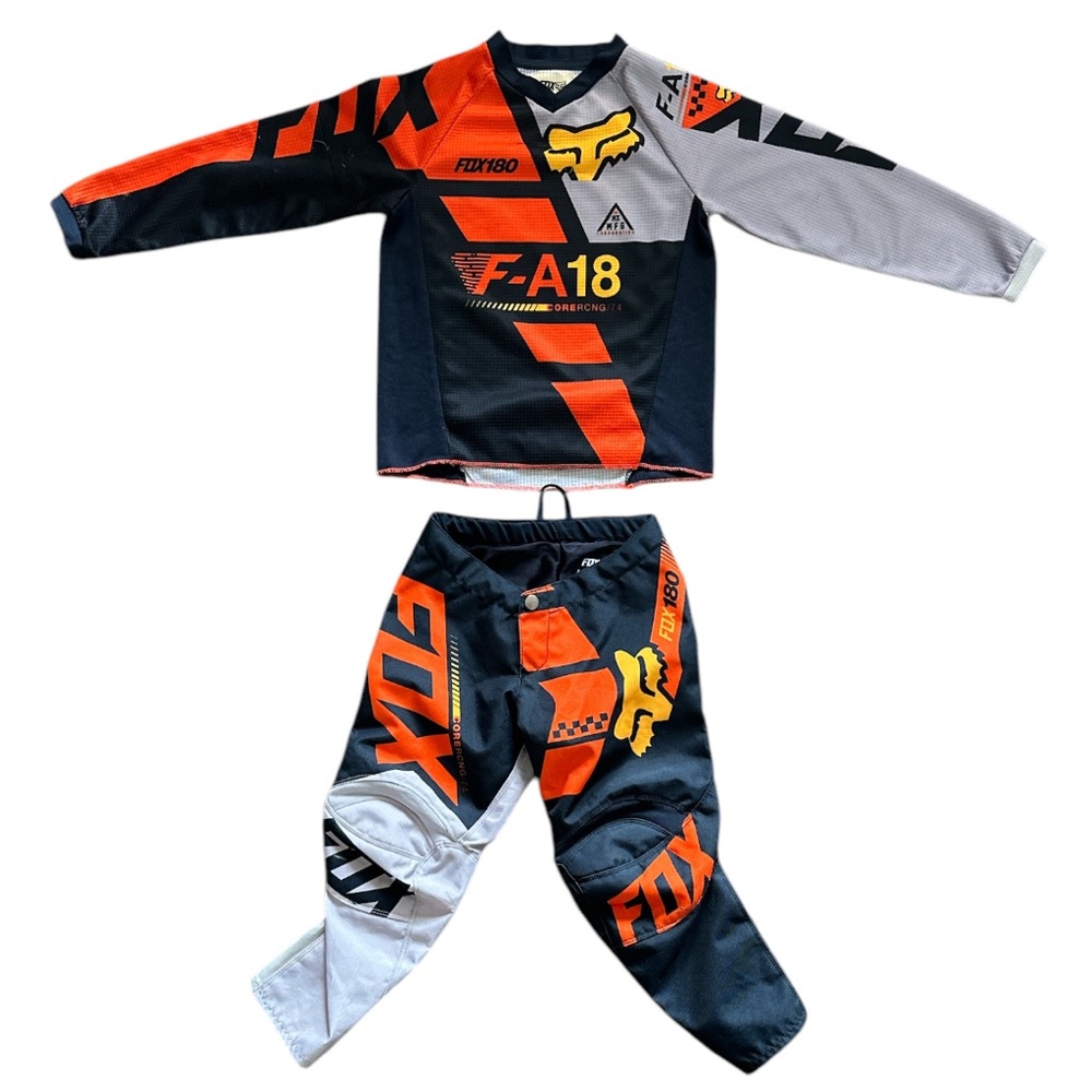 Fox 180 Youth Corercng/74 Pants and Shirt.